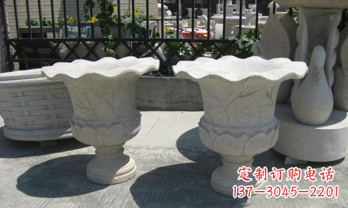 江西大理石花盆雕塑