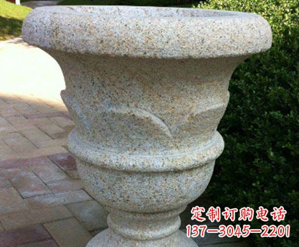 江西大理石花盆石雕,为您的景观添色彩
