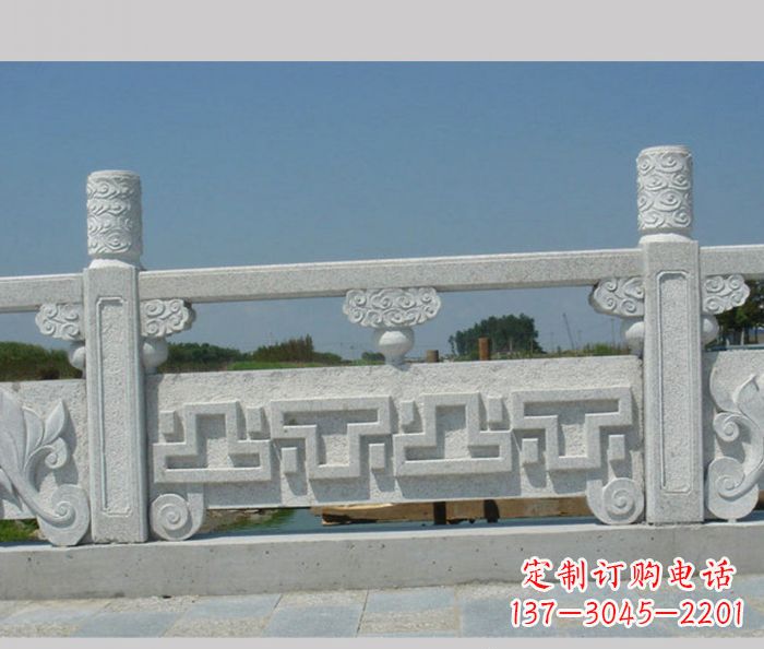 江西公园景观大理石栏板雕塑