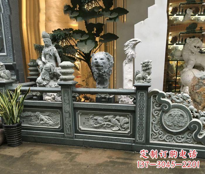 江西精美仿古石栏板雕塑