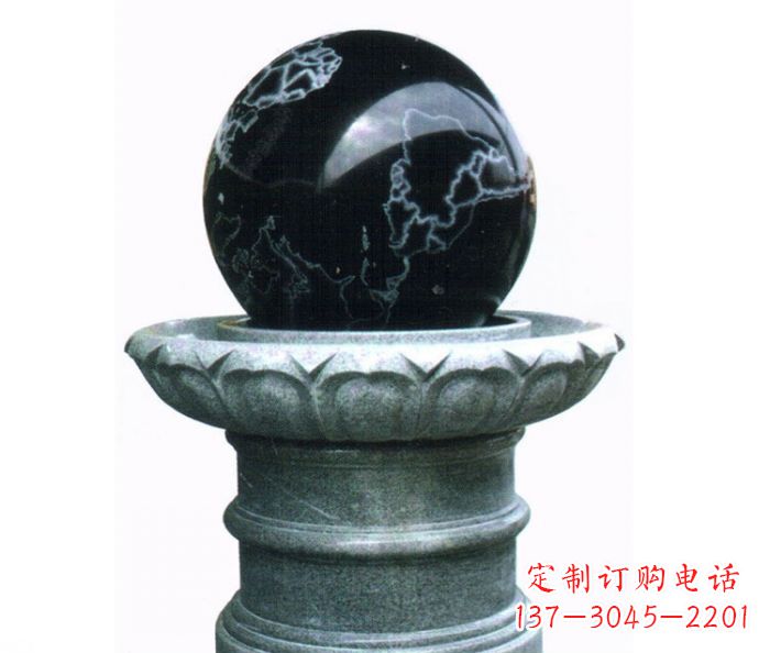 江西风水球喷泉石雕——营造悠然自在的公园氛围