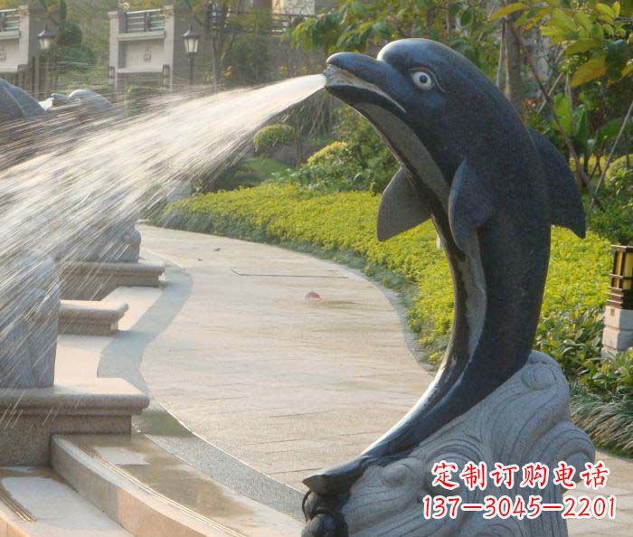 江西现代公园景观海豚雕塑