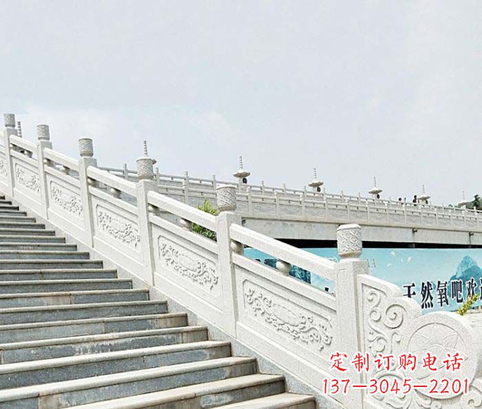 江西精美绝伦的汉白玉石栏板雕塑
