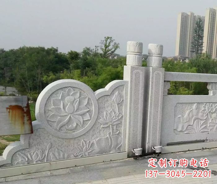 江西汉白玉石雕栏板