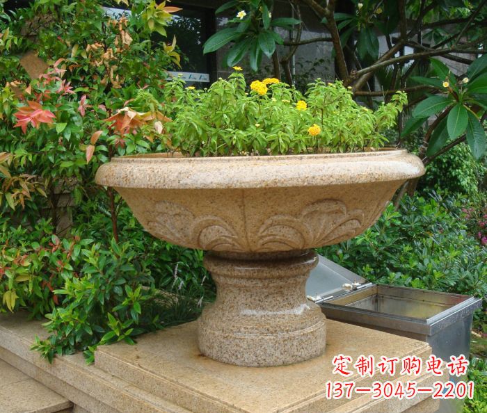 江西雕塑花盆,精雕细琢