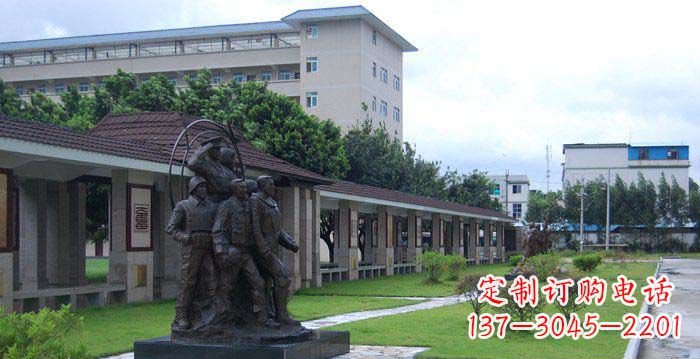 江西风采勇猛军人铜雕