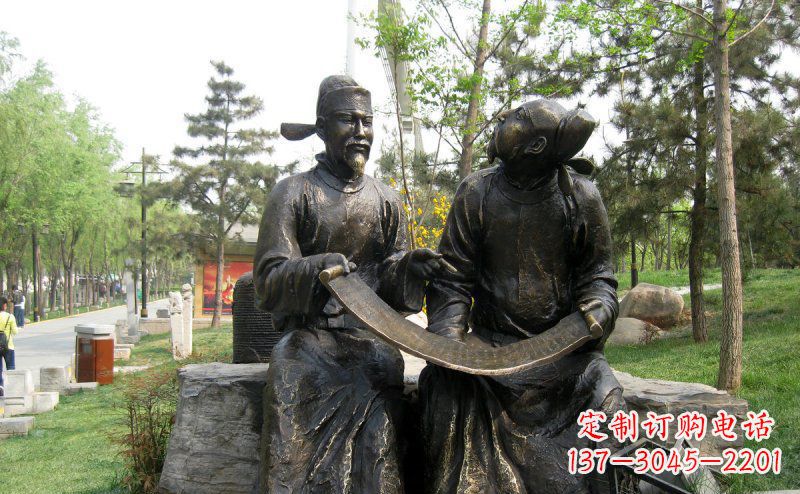 江西传承经典,定制古典唐代人物小品铜雕