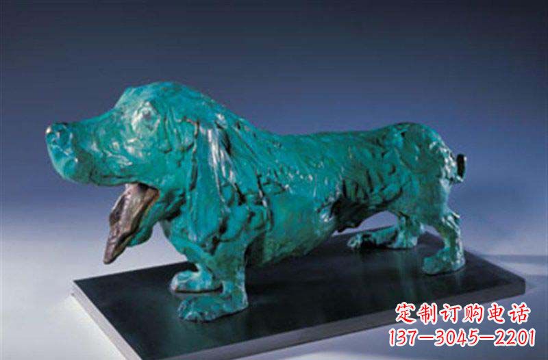 江西柯基狗铜雕艺术品