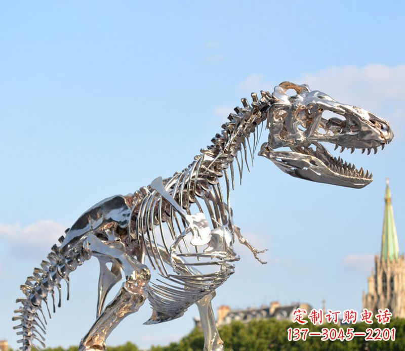 江西公园恐龙雕塑不锈钢