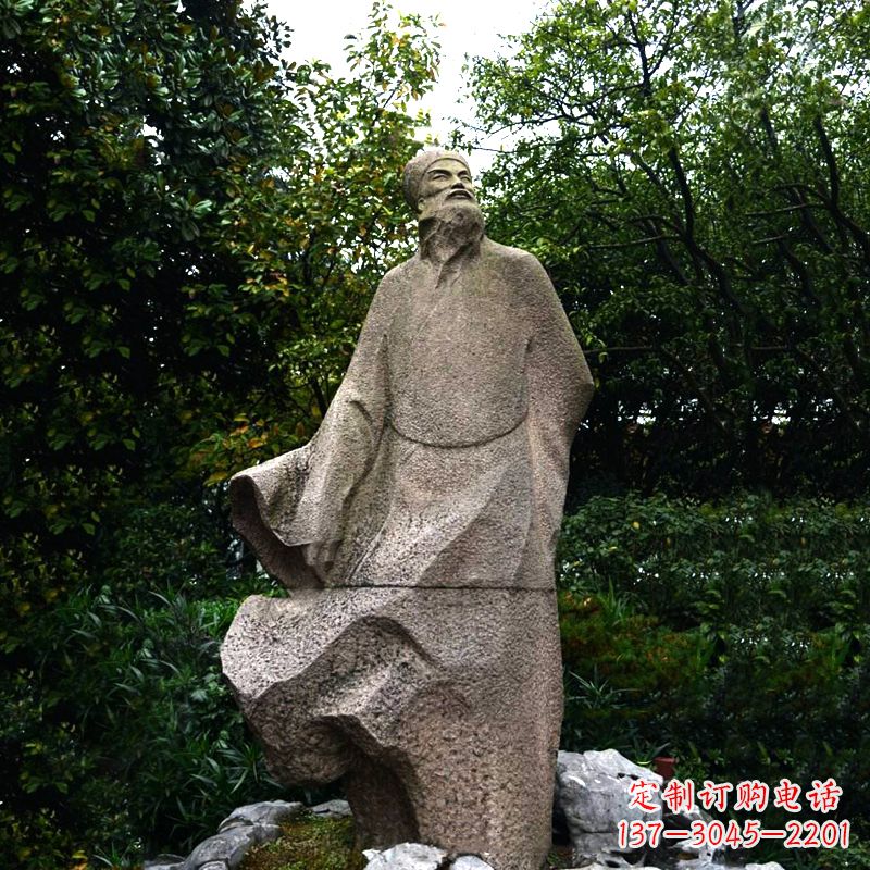 江西精美苏东坡砂岩雕塑