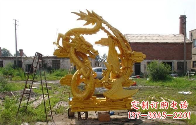 江西产品名称“象征吉祥,唤醒美好——中领雕塑铜雕龙凤呈祥”