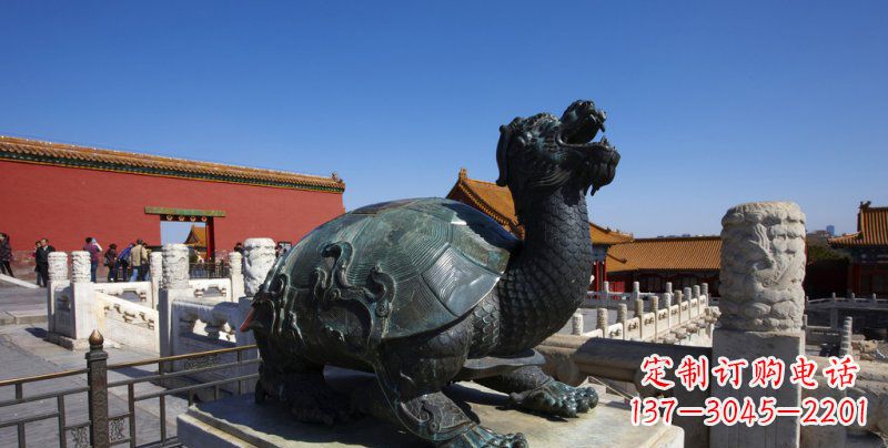江西公园龙龟景观铜雕