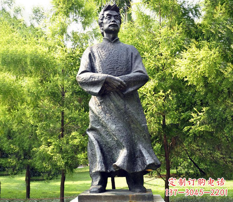江西公园鲁迅名人铜雕