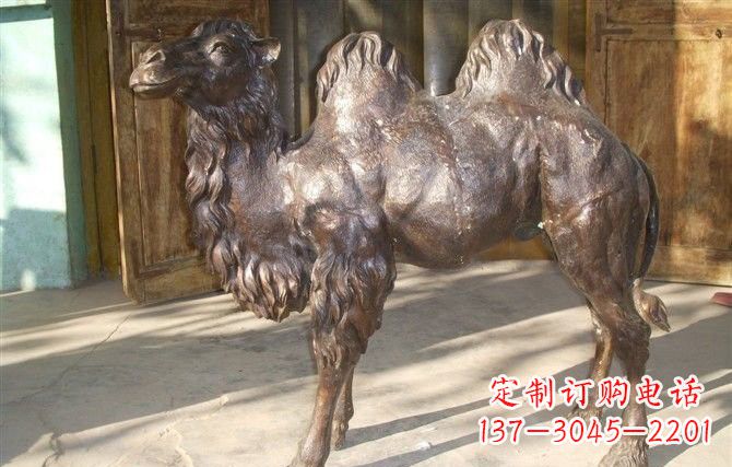 江西公园骆驼铜雕222