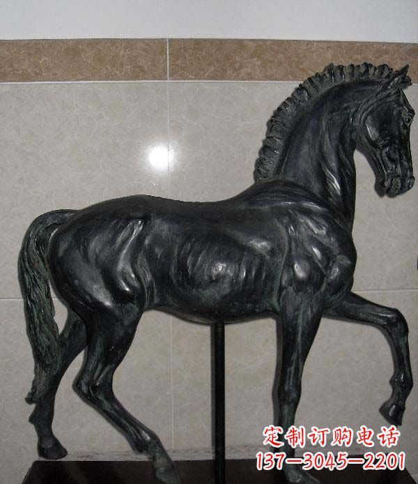 江西公园马动物景观铜雕