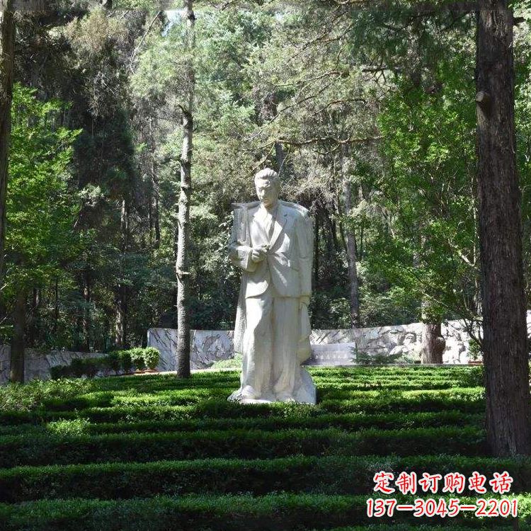 江西聂耳汉白玉石雕塑,追随伟大作曲家的足迹
