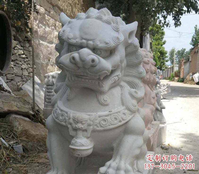江西中领雕塑母子狮子石雕