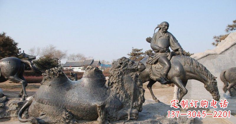 江西精致古典 骑马雕塑
