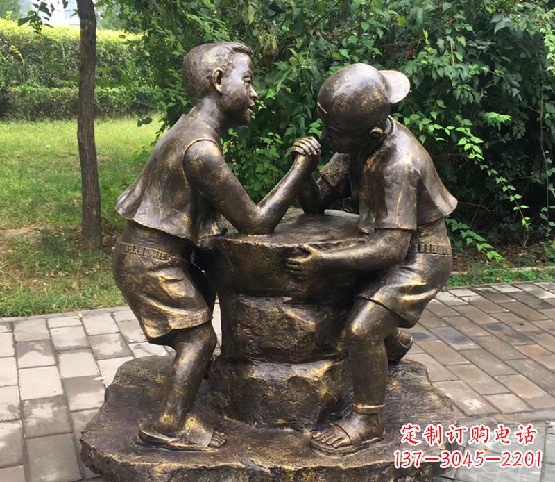 江西童心盎然儿童铜雕