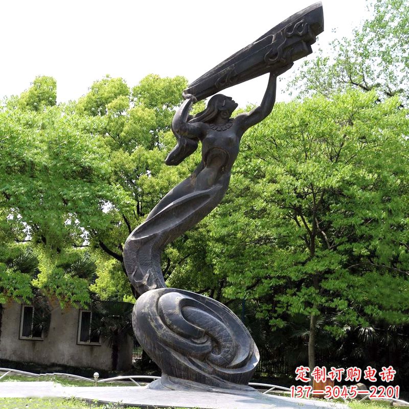 江西公园神话传说人物始母神女娲补天景观雕塑