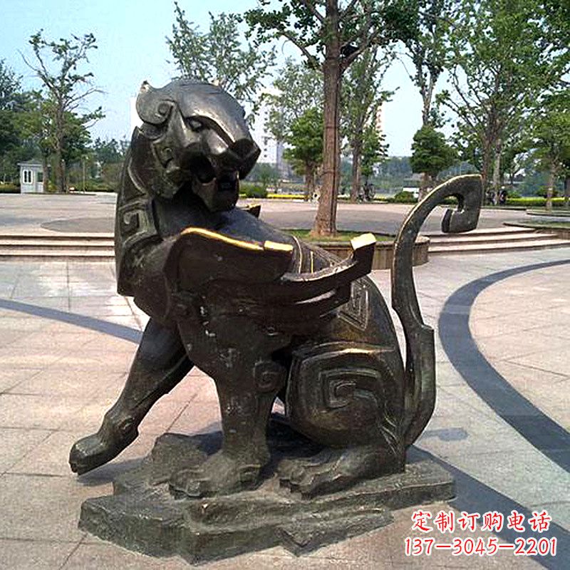 江西公园神兽动物铜雕貔貅雕塑
