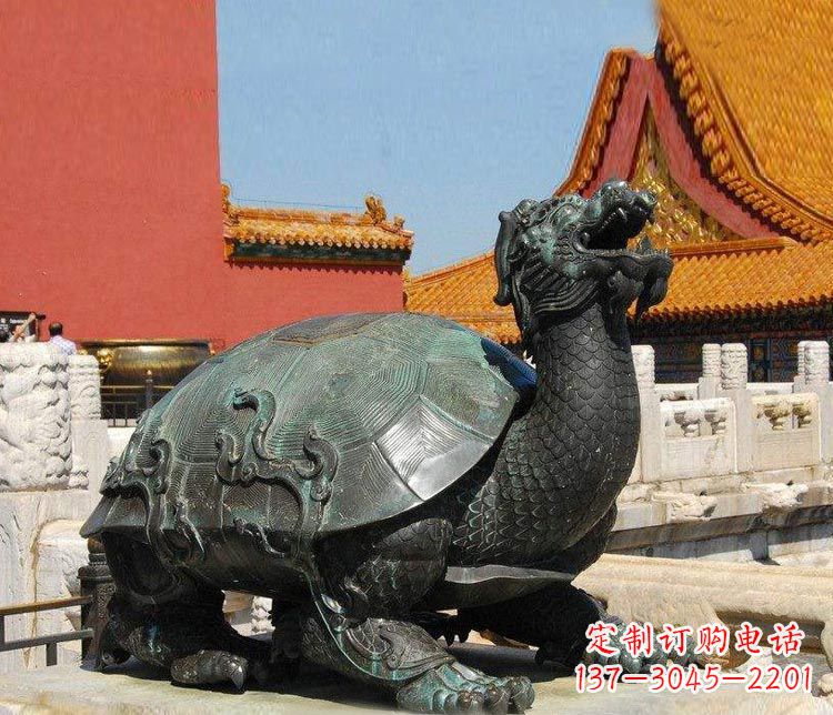 江西公园神兽龙龟铜雕