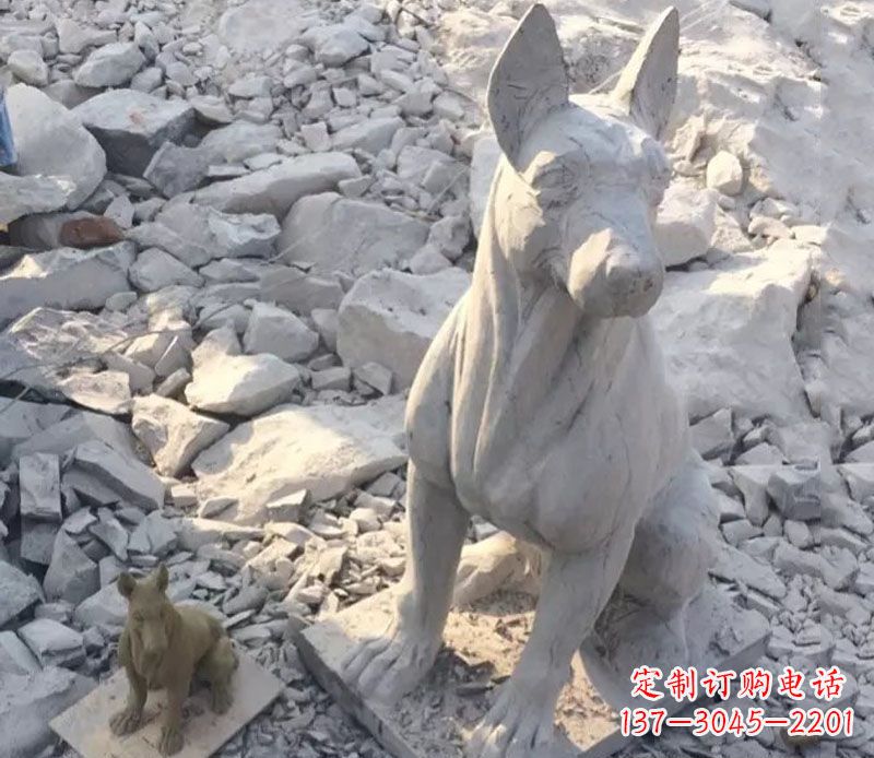 江西精美工艺十二生肖狗石雕