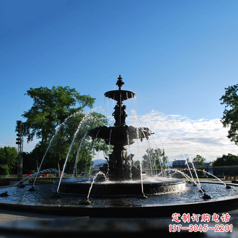 江西精美喷泉雕塑，点缀公园美景