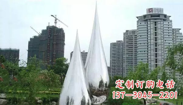 江西不锈钢水滴雕塑