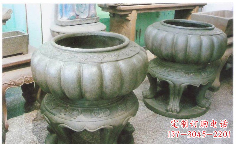 江西铜质公园水缸雕塑