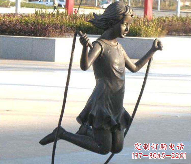江西汇聚灵动的青春,唯美女孩铜雕