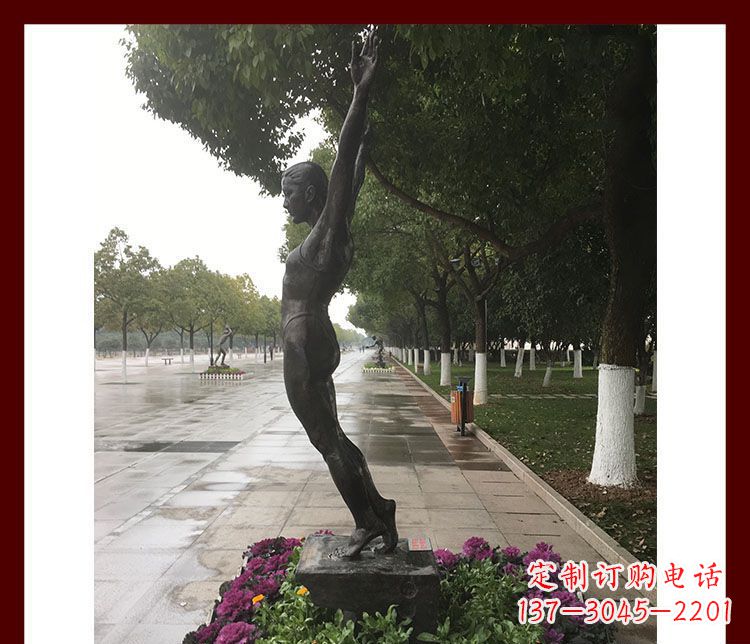 江西产品名称青春力量——运动员铜雕