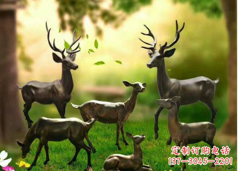 江西公园动物铜雕塑