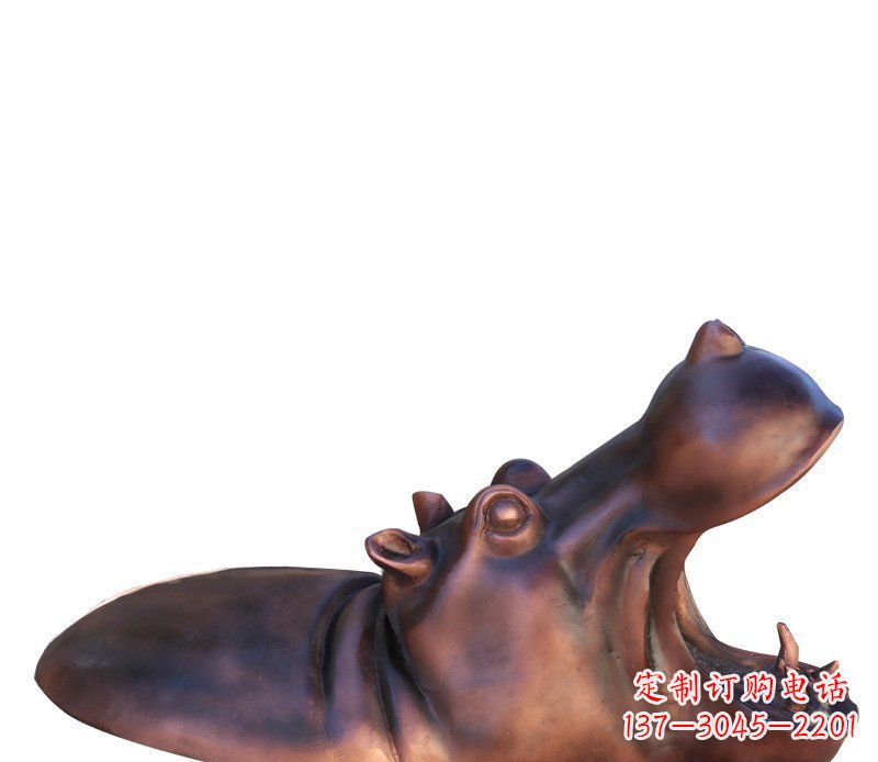 江西产品名称铜质河马雕塑