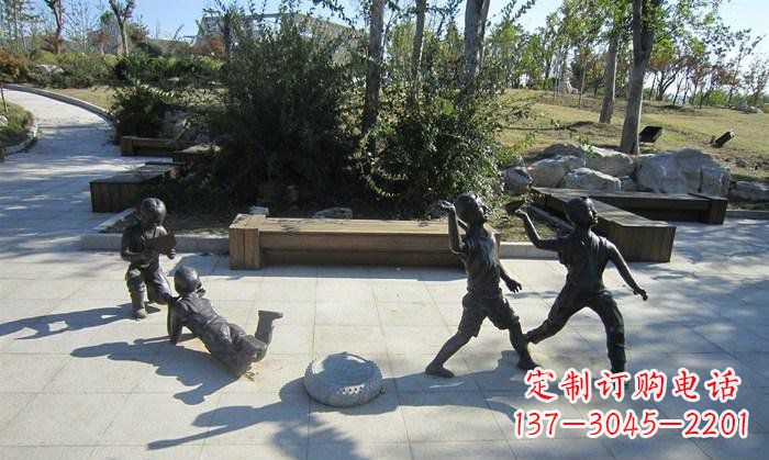 江西精美铜制儿童雕塑