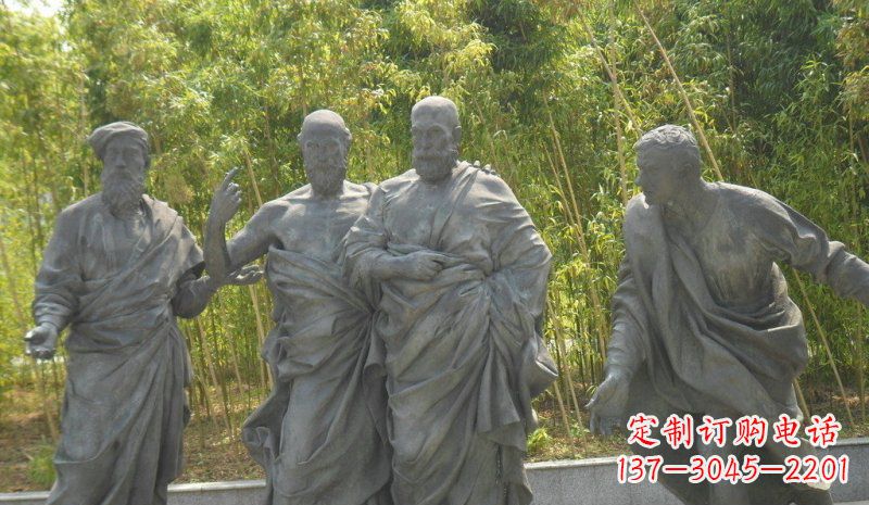 江西公园西方名人人物铜雕