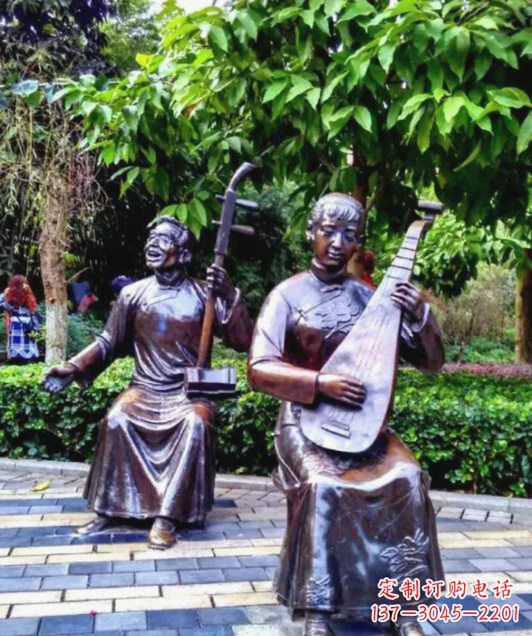 江西以音乐为灵感原点的二胡铜雕