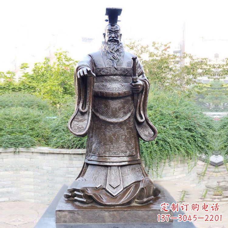 江西公园原理历史名人古代著名帝王雕塑秦始皇雕像