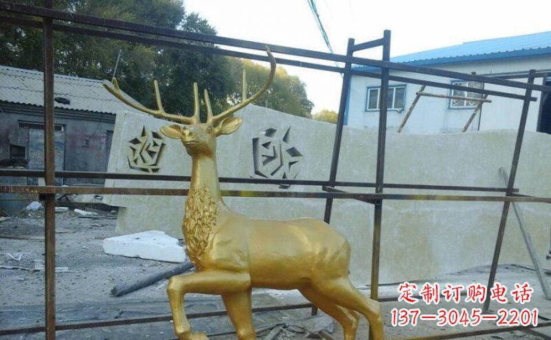 江西室内外羚羊铜雕艺术品