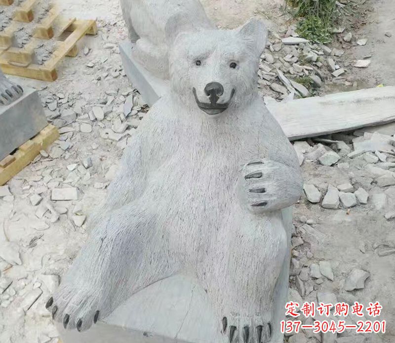 江西精美狗熊石雕