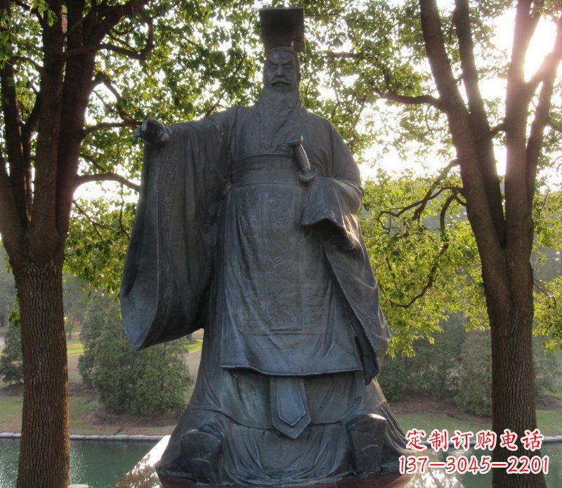 江西古代皇帝刘邦铜雕