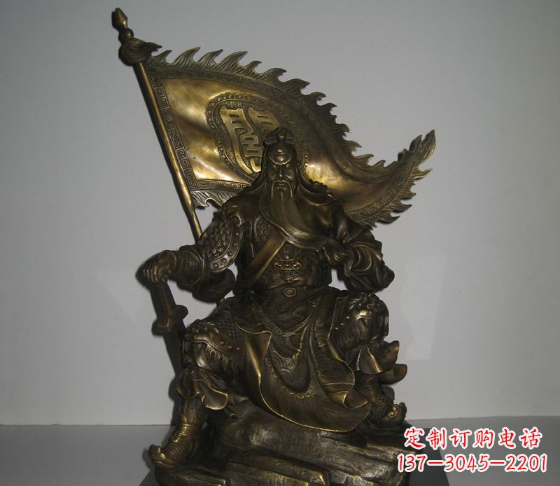 江西经典传承|古代名人关公铜雕
