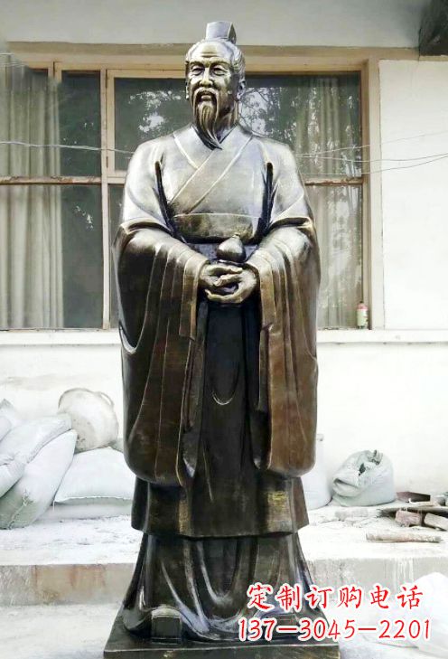 江西精美扁鹊铜像,精雕细琢,展现古典之美