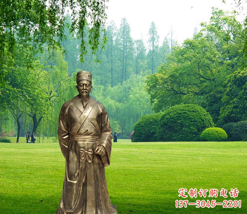 江西李时珍铜雕,精美古典雕塑定制
