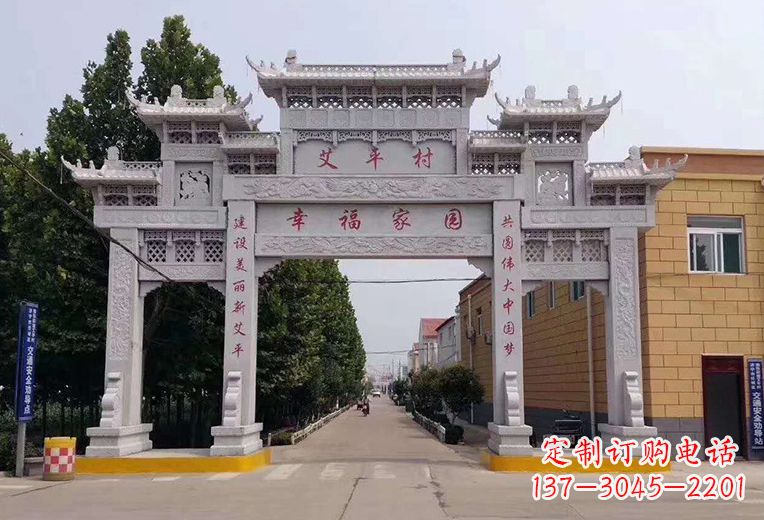 江西精美古代牌坊雕塑，尽显贵族品质