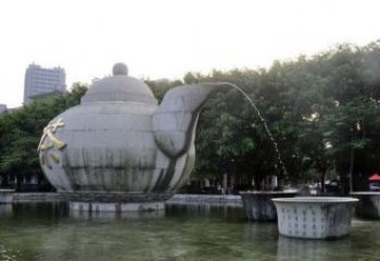 江西精致雕塑茶壶石雕