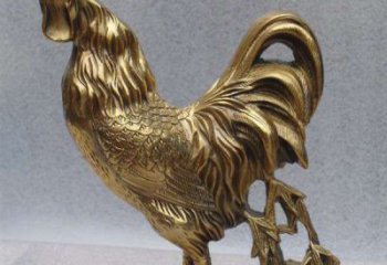 江西经典公鸡铜雕