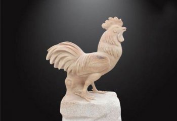江西公园动物公鸡石雕