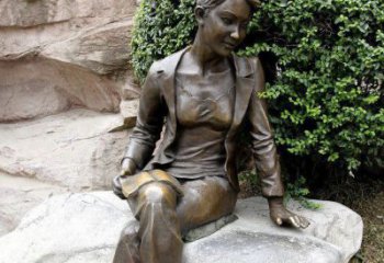 江西中领雕塑精美 静谧 的女人铜雕