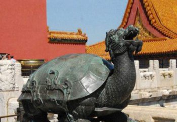 江西精美铜雕龙龟，给你公园独特色彩